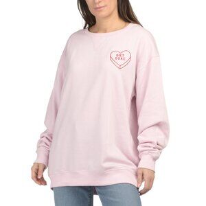 PACIFIC & CO Pink Multi Embroidered Diet Coke Crew Neck Sweatshirt